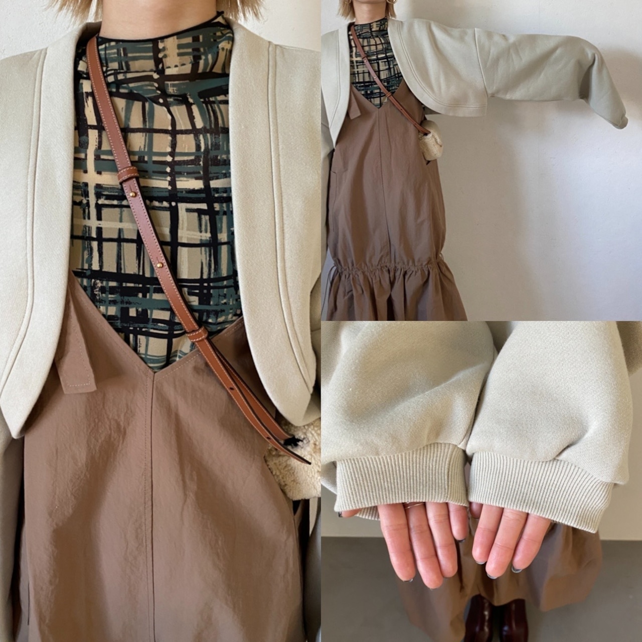 sweat bolero/beige