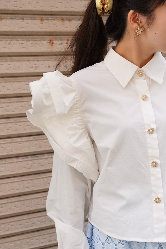 AFTERGLOW RUFFLE BLOUSE