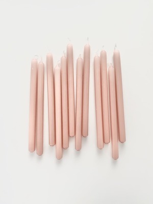 【訳ありセール】 ペンシルキャンドル ブロッサムピンク 17.5cm 20本入り / 【Sale Sample】 Pencil Candle Blossom Pink 17.5