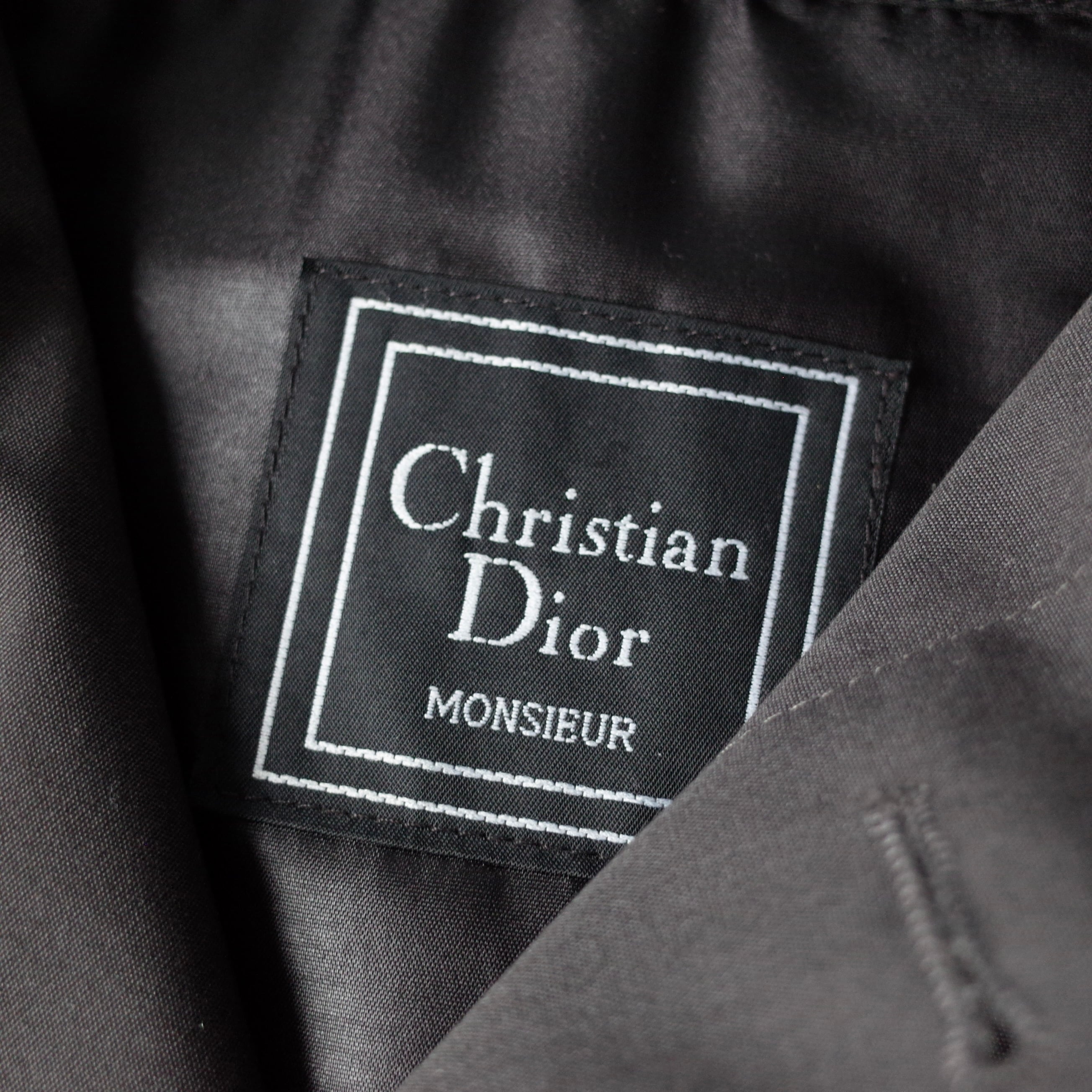 VINTAGE】 “Christian Dior” 80's~90's Balmacaan Trench Coat FULL