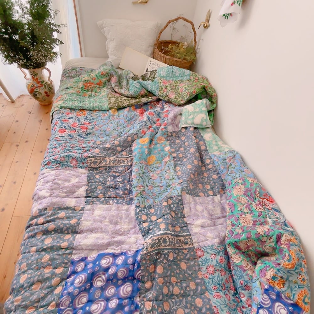 綿入りキルト | ブロックプリントキルト専門店 KUUP / カンタキルト