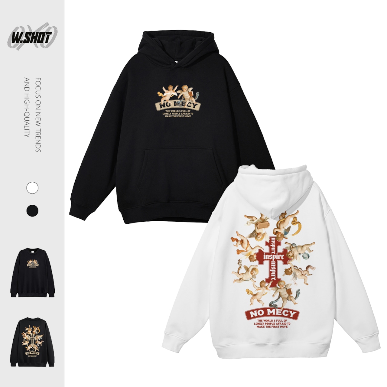 VINTAGE ストリート クロスエンジェル パーカー/スウェット T1154