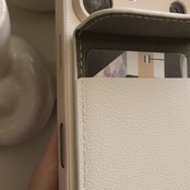 ［ phone case ］white pocket