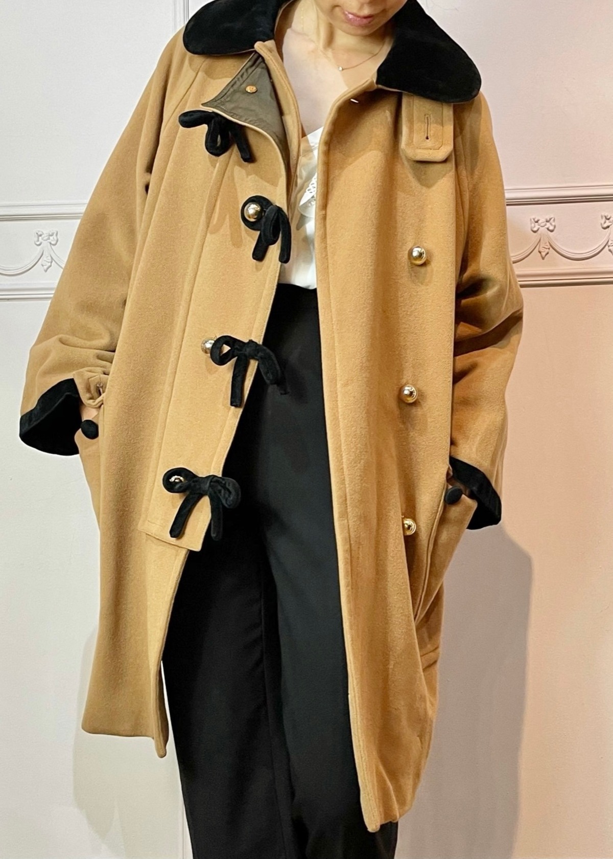 MOSCHINO cheap and chic バイカラーリボンコート | lila 