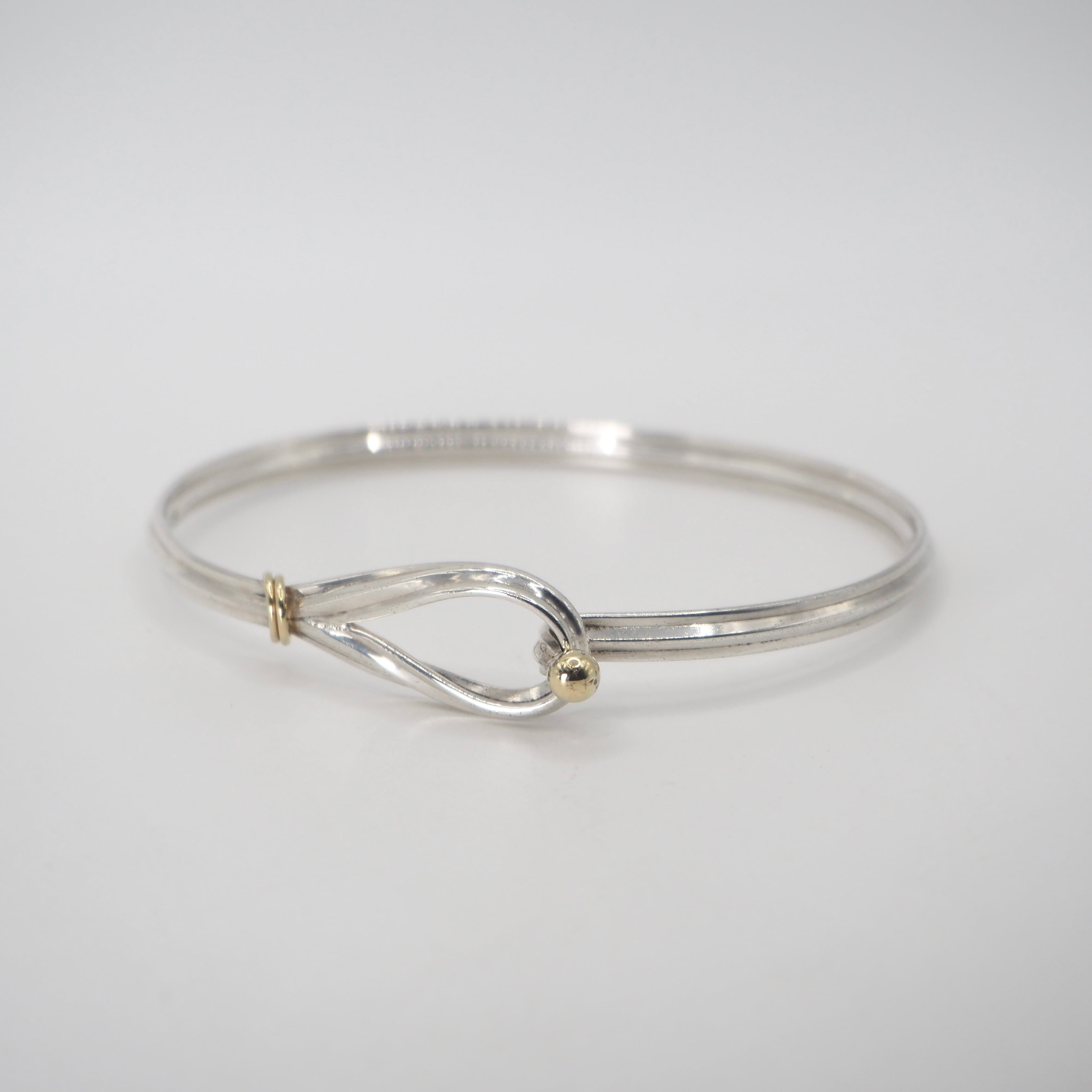 TIFFANY&Co. ティファニー バングル フック＆アイ シルバー 925 Tiffany&Co. フック&アイ バングル シルバー925 K18 ティファニー