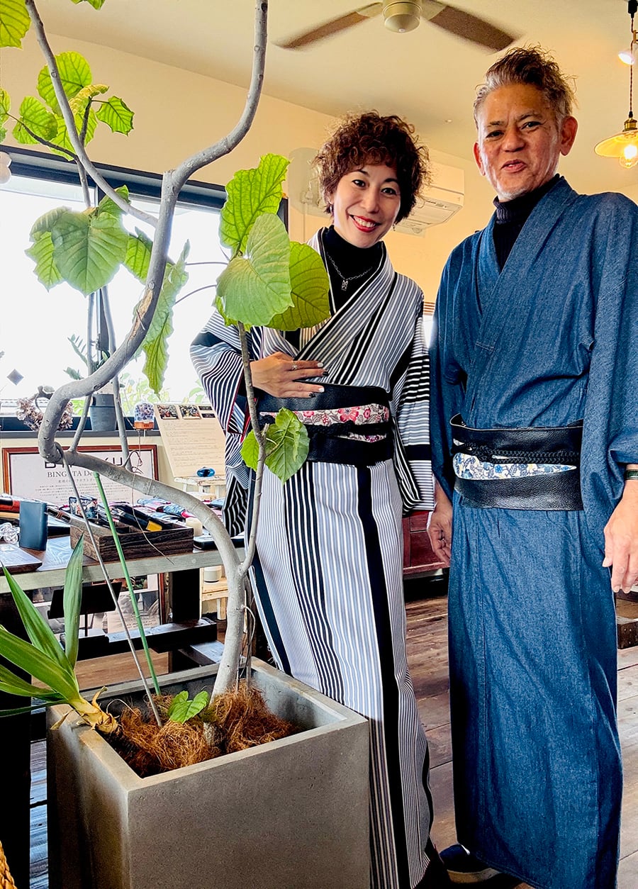 本革紅型・帯ベルト | BINRYU