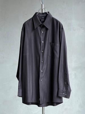 "DKNY" レーヨンポリシルキードレスシャツ