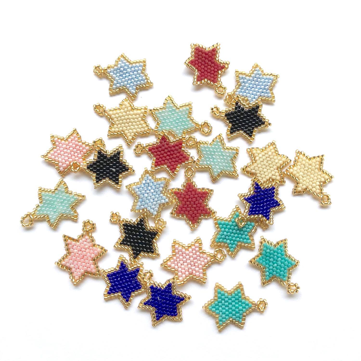 星ビーズステッチチャーム | Dua-アクセサリーパーツショップ