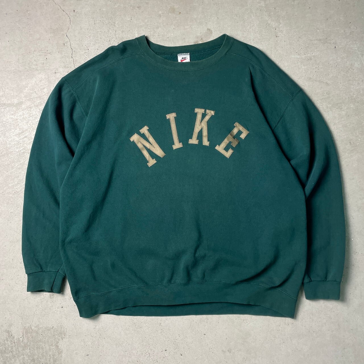 90年代 USA製 NIKE ナイキ ビッグロゴ ワッペン 刺繍 スウェット ...