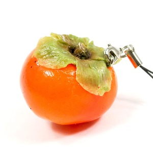 食べちゃいそうな 柿 まるごと 食品サンプル キーホルダー ストラップ
