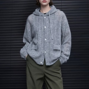 フーディーニットカーディガン ・20978 フーディーニットカーディガン ・20978