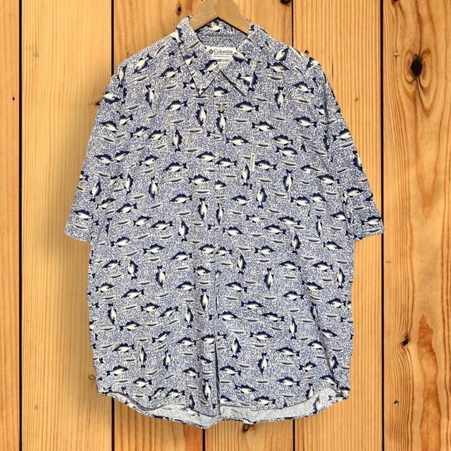 90～00s Columbia Paterned S/S Shirt | SPROUT ONLINE