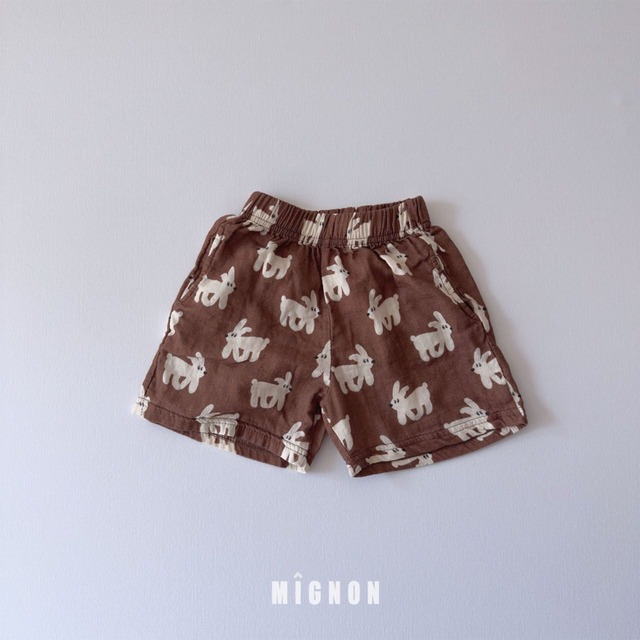 MIGNON［取寄］bunny half pants 26summer