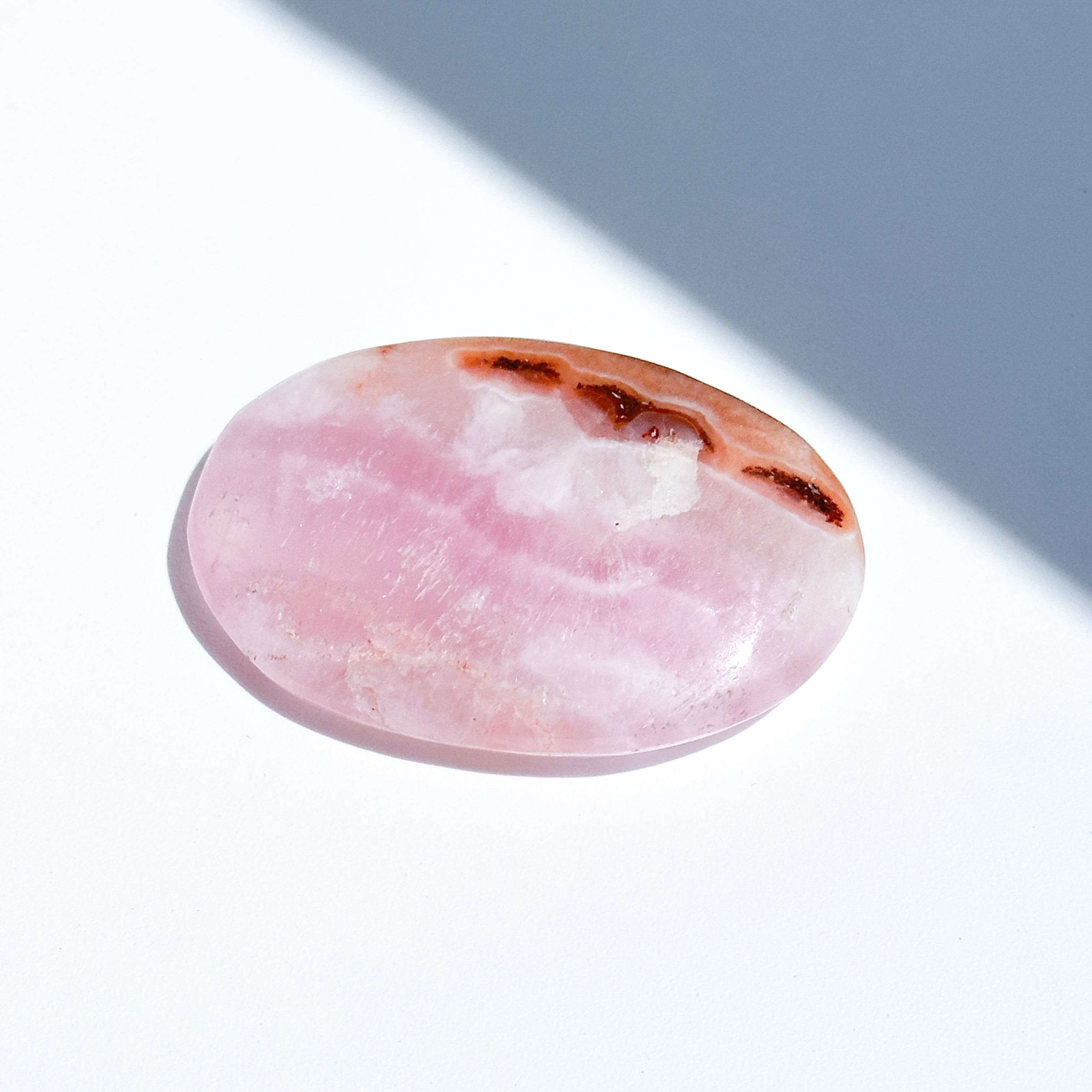 高品質】ピンクアラゴナイト パームストーン 82◇Pink Aragonite Palm