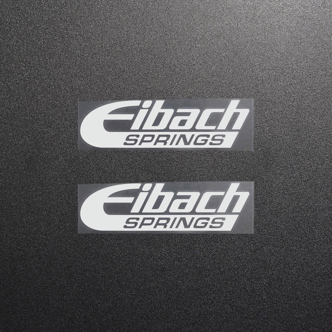 Eibach アイバッハ カッティングステッカー シルバー 2枚 縦31mm×横