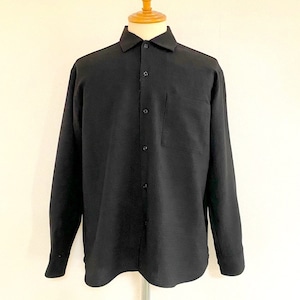 Tech Canvas Regular  Collar L/S Shirts　Black