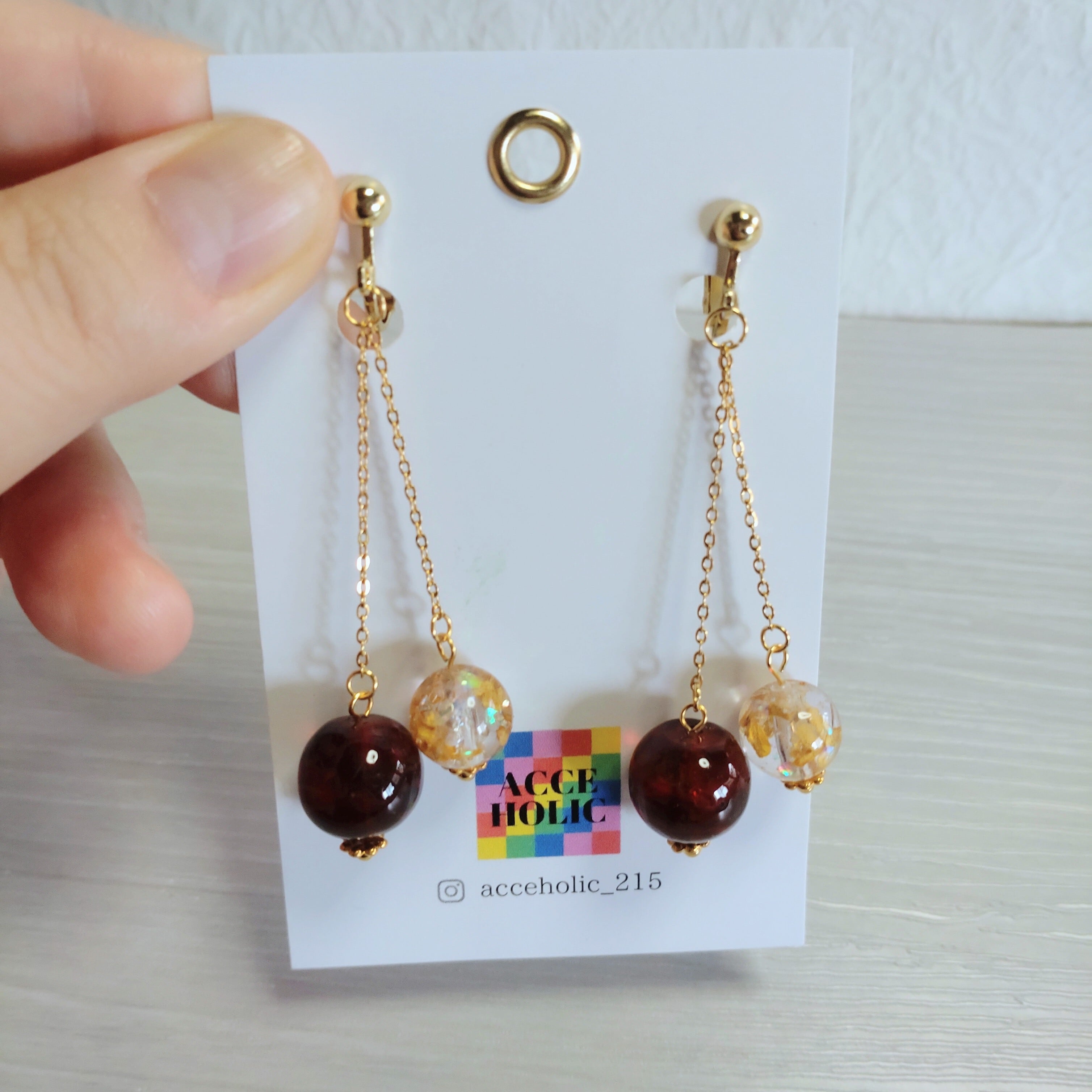 ツバサ様専用です。ハンドメイドピアス(ノンホール) ツバサ様専用です。ハンドメイドピアス(ノンホール)