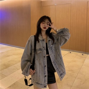 【韓国通販 dgo】middle-length street denim jacket（A1422）センス溢れるファッションitem