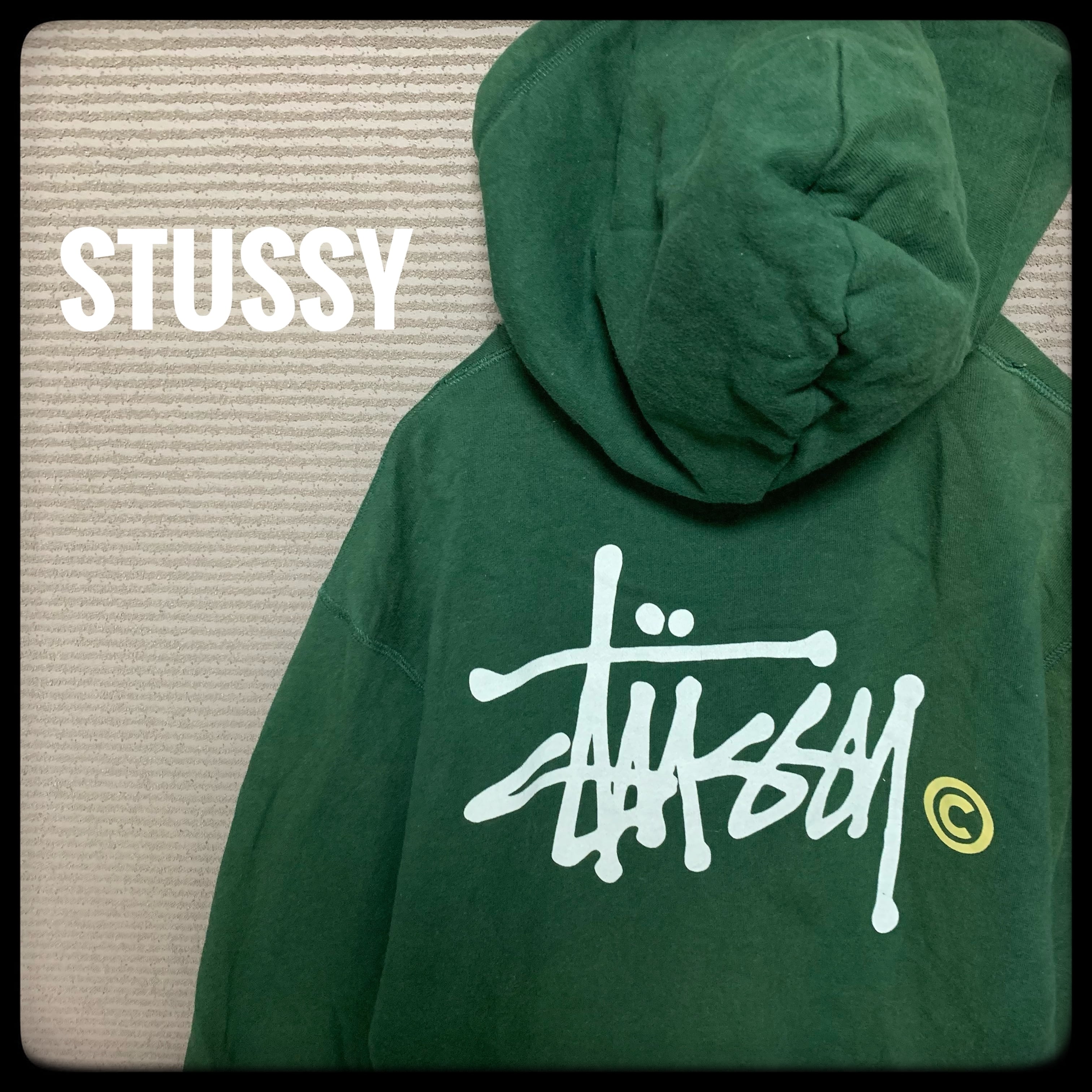 【人気カラー】stussy ステューシー パーカー フルジップ 古着 XL