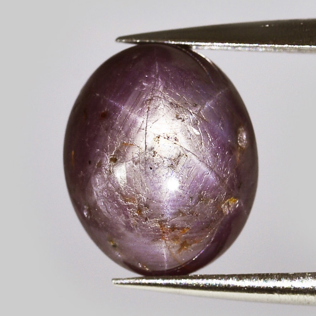 パープル スターサファイア 6.81ct ルース オーバル カボション