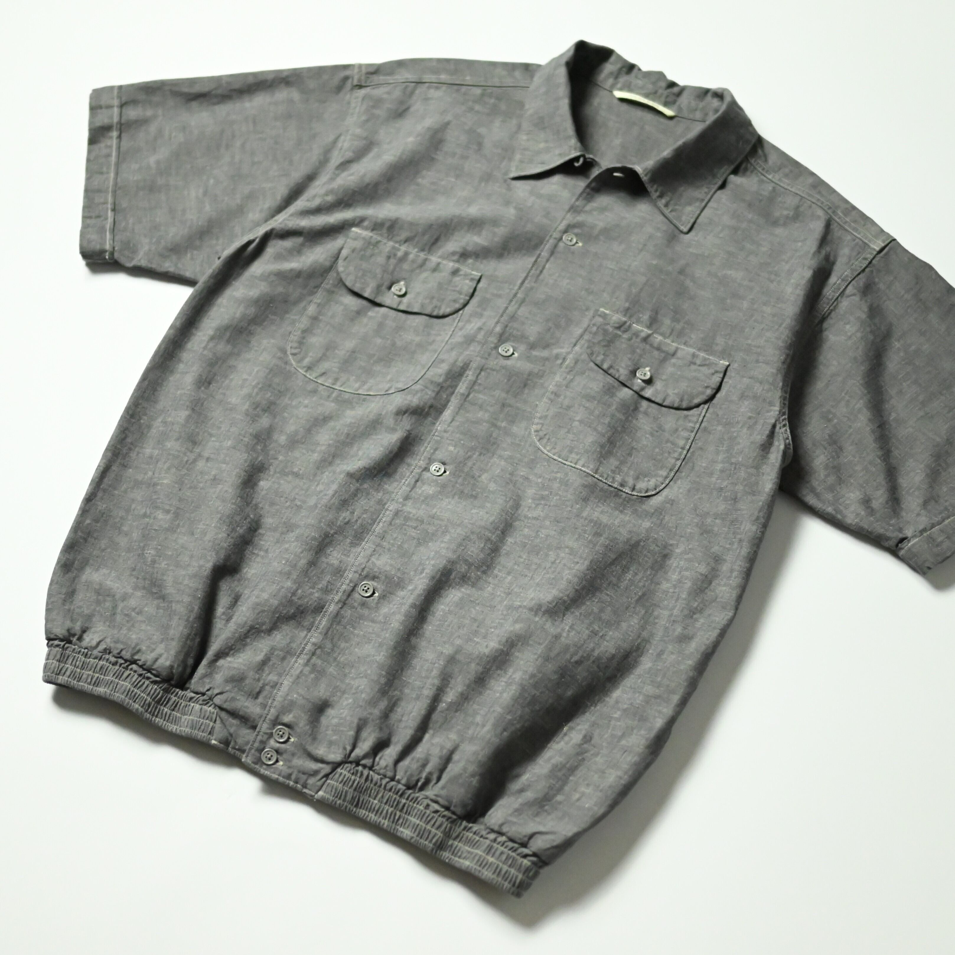 OLD JOE / GATHERED WAIST MARLBORO SHIRTS (Short-sleeve) | GANKO