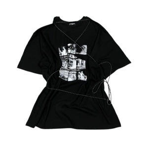 [ROSE APPLE STUDIO] Rope season graphic t-shirts[BLACK] 正規韓国ブランド 韓国ファッション 韓国代行 半袖 Tシャツ