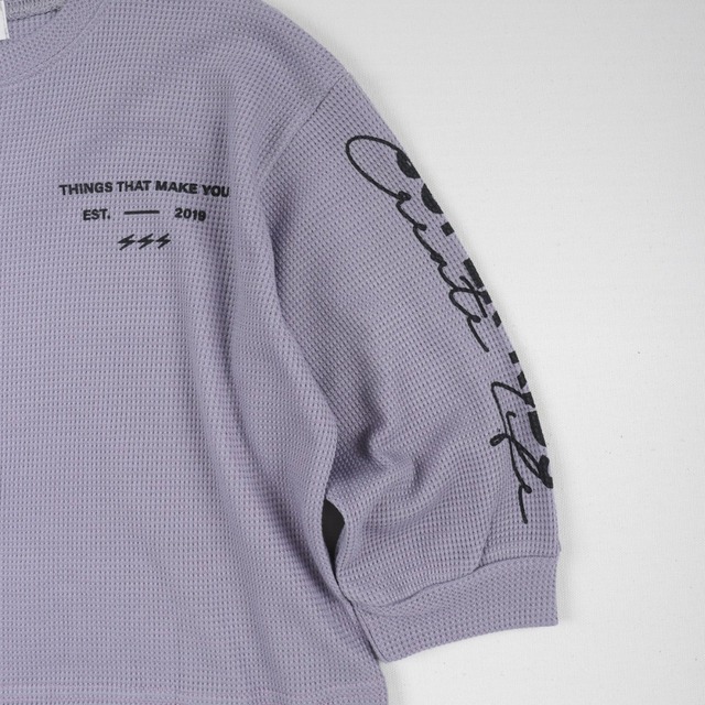 《送料無料》予約:ワッフルリブT【HIKIKI】