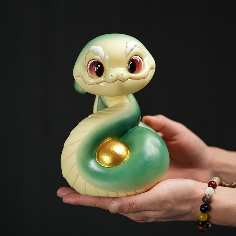 オリジナル品 創作品 ガレージキッド カスタム 開運 幸運 縁起物 龍の置物 必勝 愛情運玉持ち ガラス細工 八角鏡 水盃セット 風水