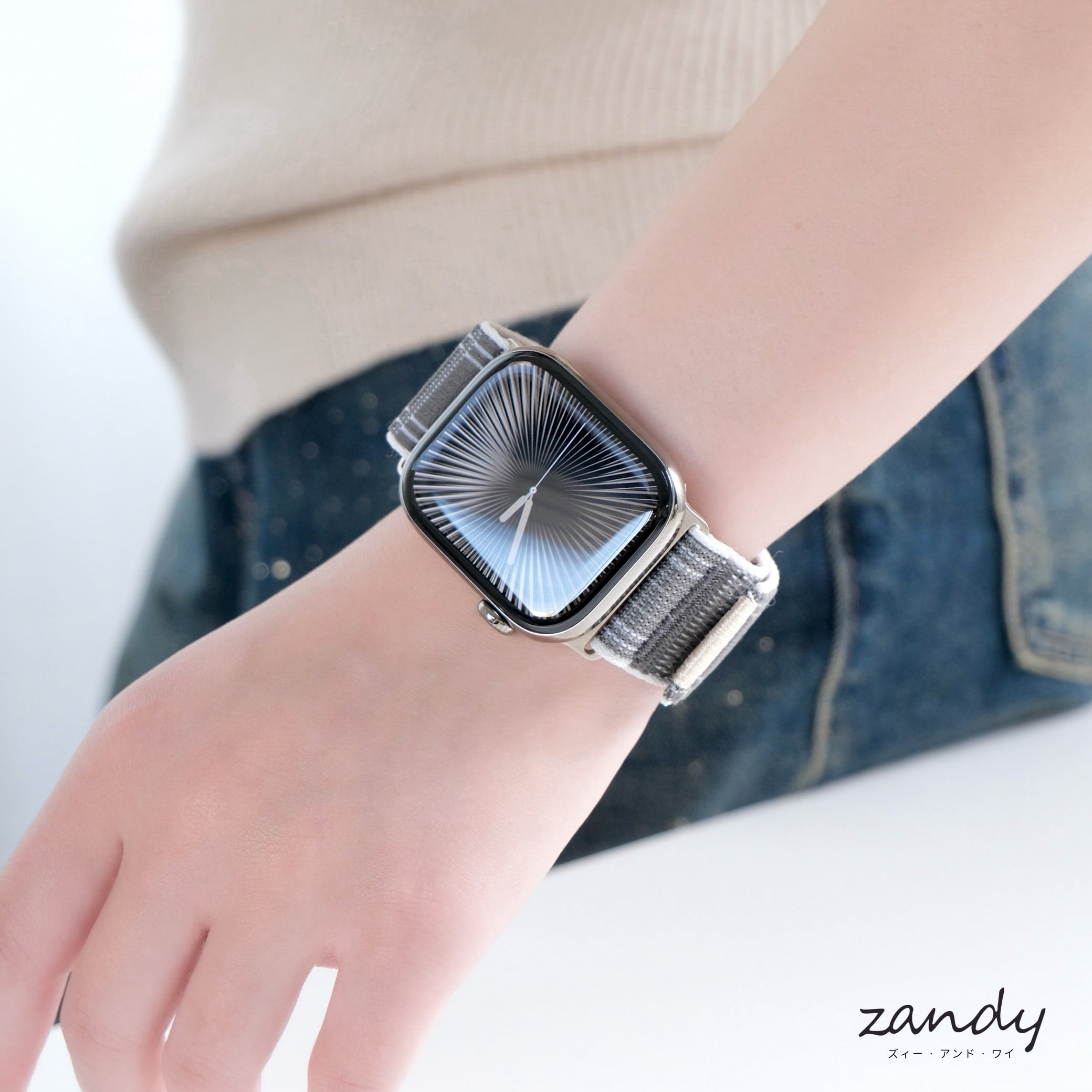 ステッチナイロンループ】B050 アップルウォッチバンド ナイロンベルト