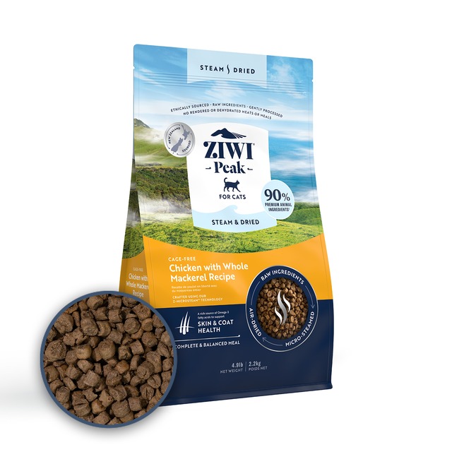 【定期便】チキン ２.２kg  スチーム＆ドライ キャット ZIWI Peak (ジウィ ピーク)