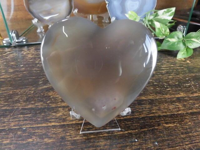 【瑪瑙カービング】　ハート瑪瑙　no.2