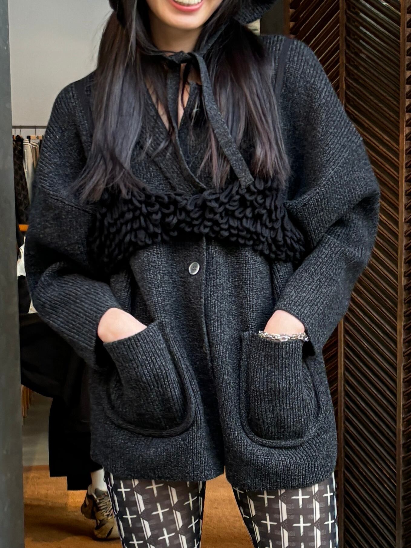 24AW】FUMIE TANAKA フミエタナカ / over knit jk | TRENTオンライン 