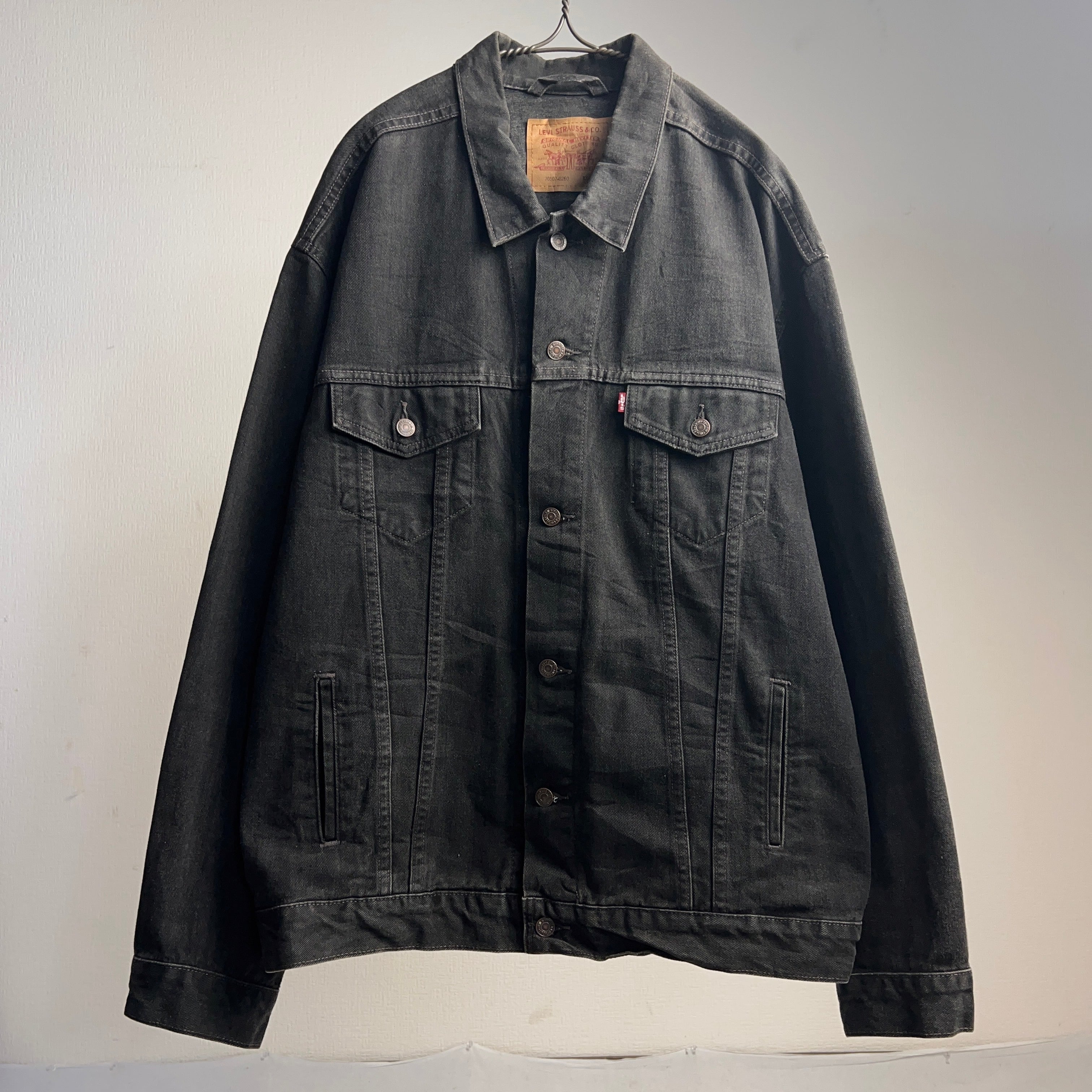 00's Levi's 70507-0260 Black Denim Jacket 90年代 リーバイス 