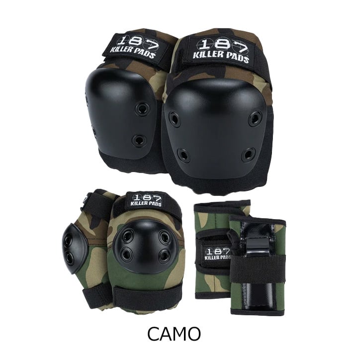 187 KILLER PADS 迷彩パッドセット 187 KILLER PADS SIX PACK JR キッズ プロテクター BLACK CAMO