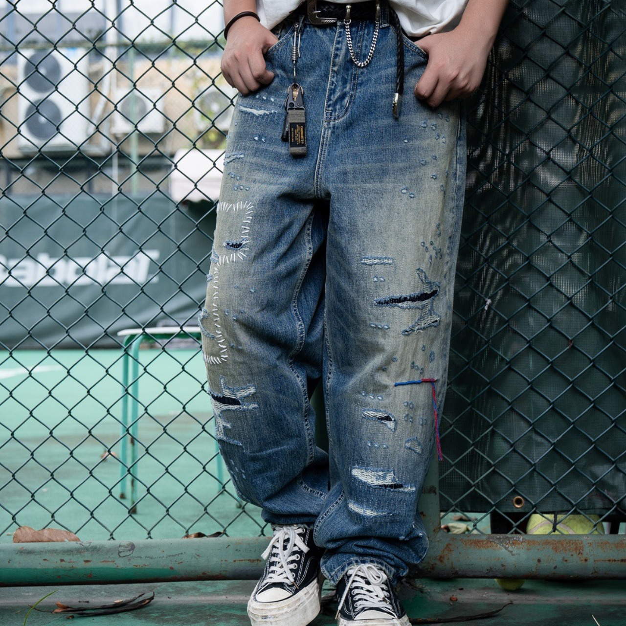 リメイクダメージ デニムパンツ N3399 - 8