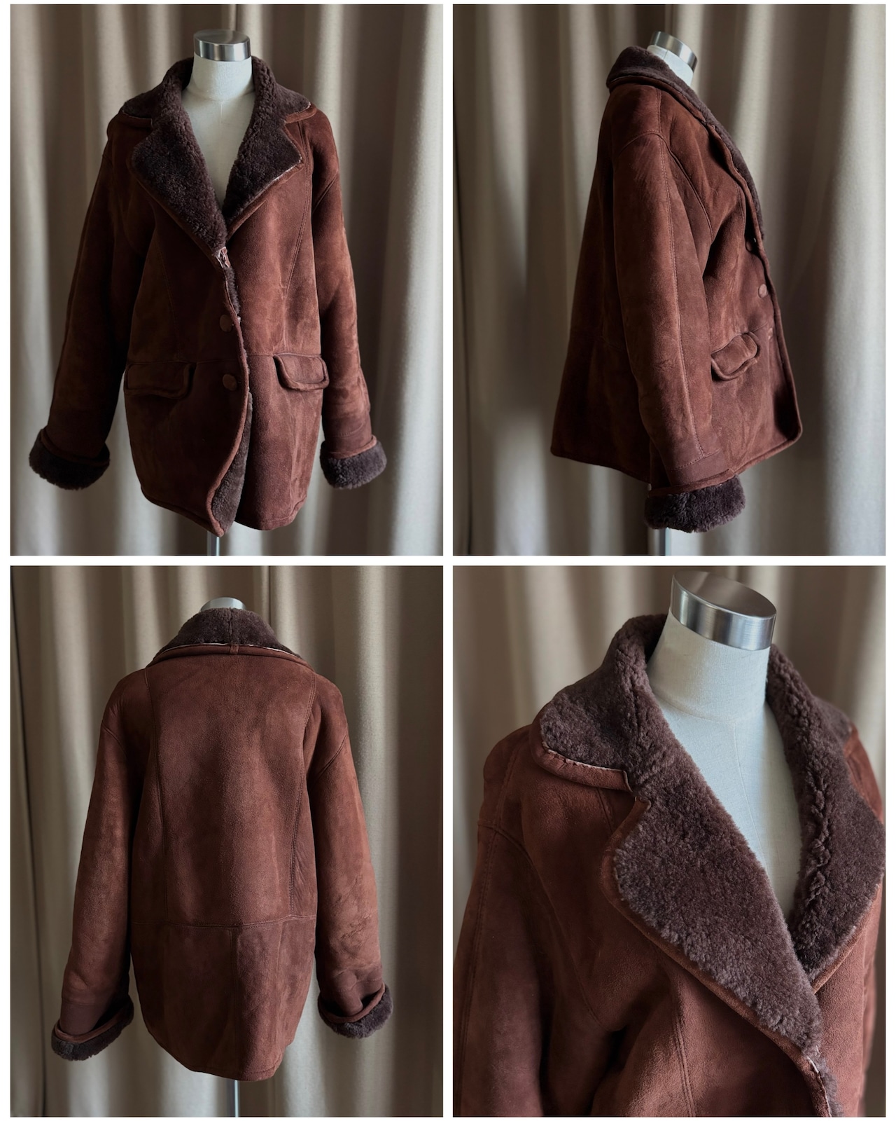 rich brown mouton jacket-5143-1
