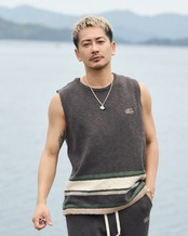【#Re:room】MULTI COLOR SLUB KNIT NO SLEEVE	［REK169］
