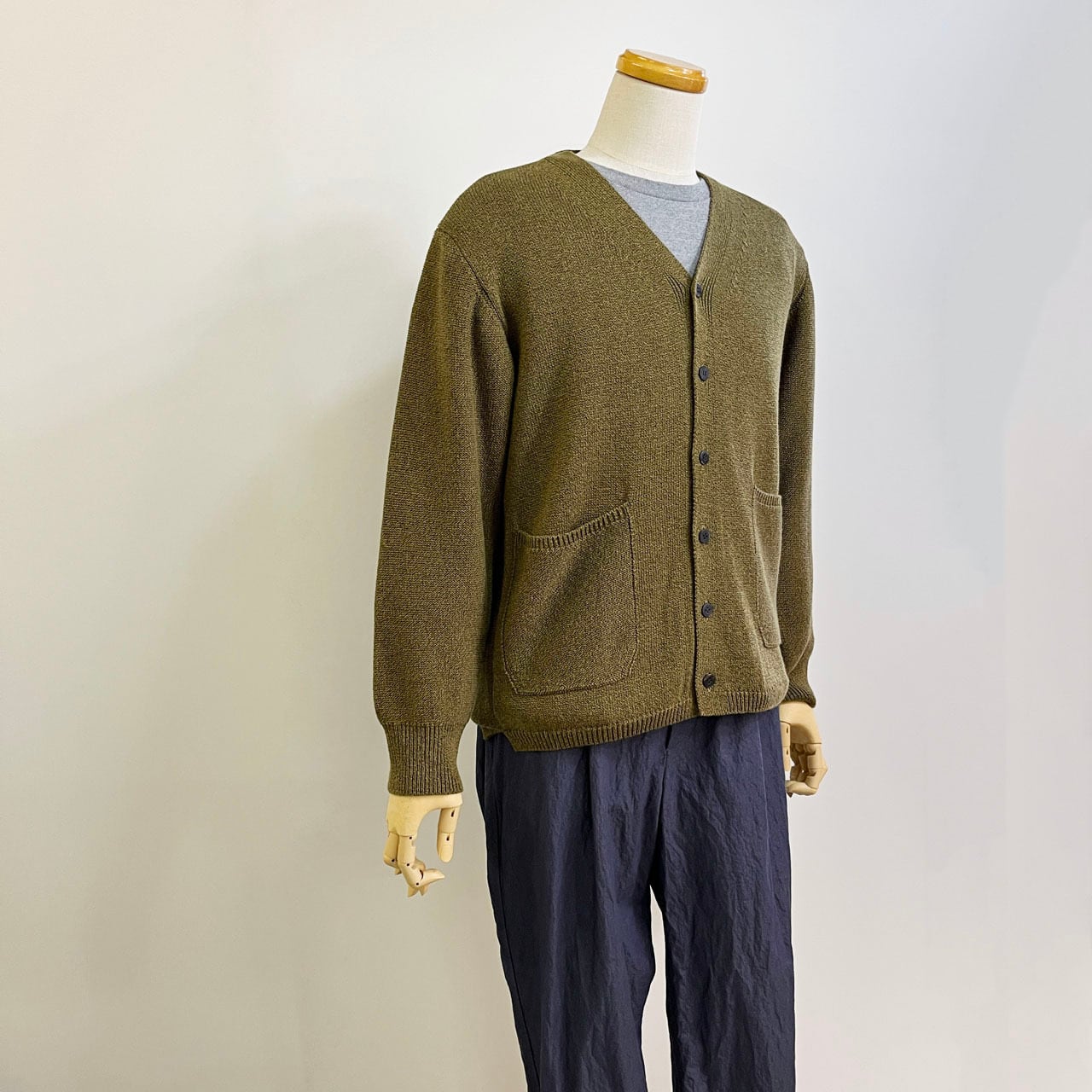 未使用　COMM.ARCH. HAND FRAMED CO.LINEN C/D COMM.ARCH. コム・アーチ MENS HAND FRAMED CO.LINEN C/D コットン