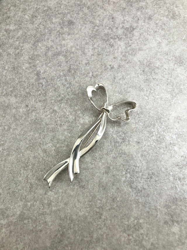 Tiffany & Co. ティファニー ブローチ シルバー リボンモチーフ 925 vintage ヴィンテージ オールド tcufvv