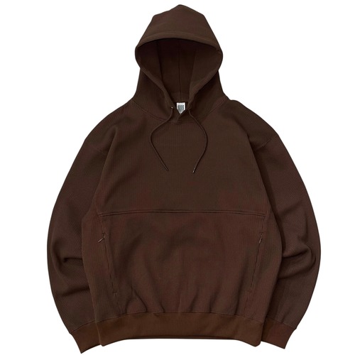 COMFORTABLE REASON / POLY WAFFLE PARKA BROWN