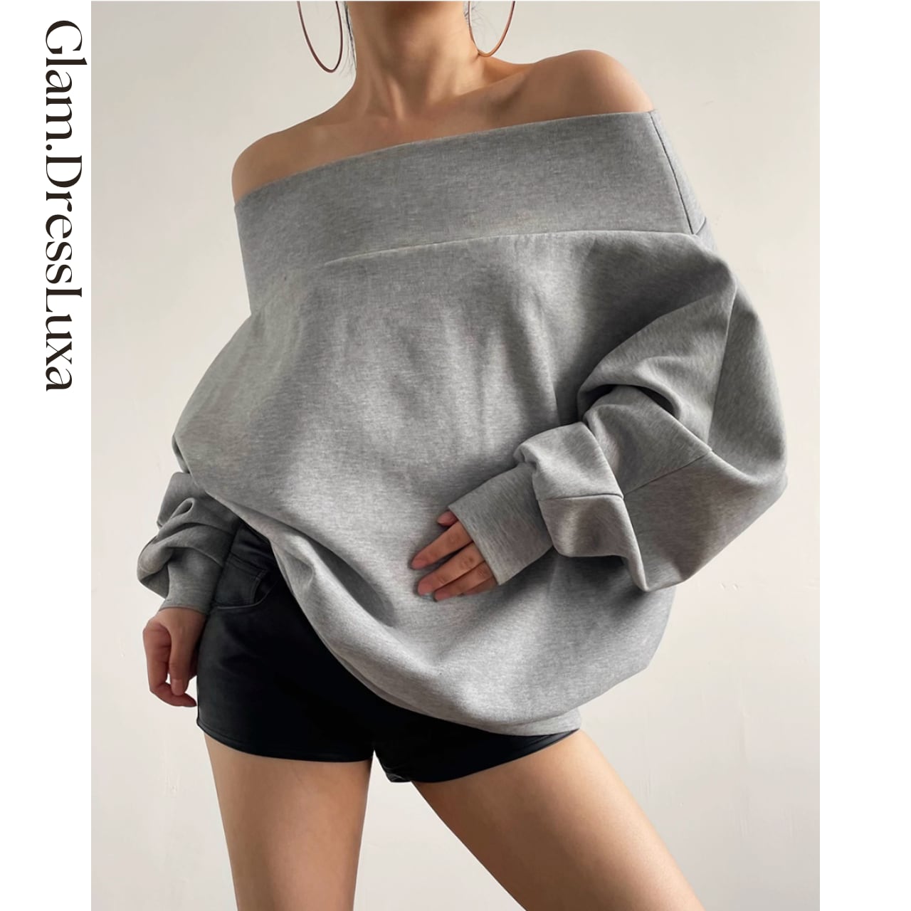 OffShoulderSweat/2color_T1613