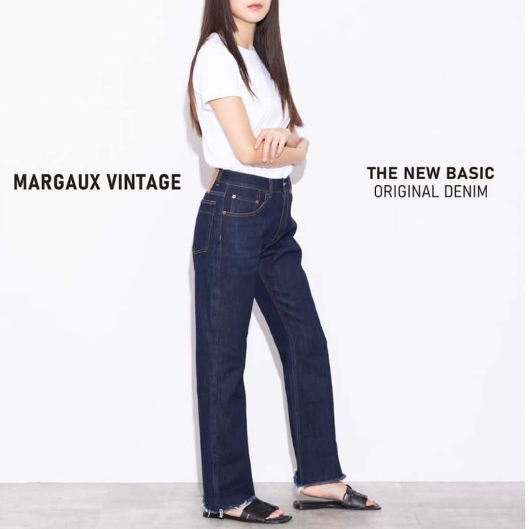 マルゴーヴィンテージ　センター加工ワンウォッシュデニム MARGAUX VINTAGE 】ワンウォッシュセンター加工デニム | valance 福井
