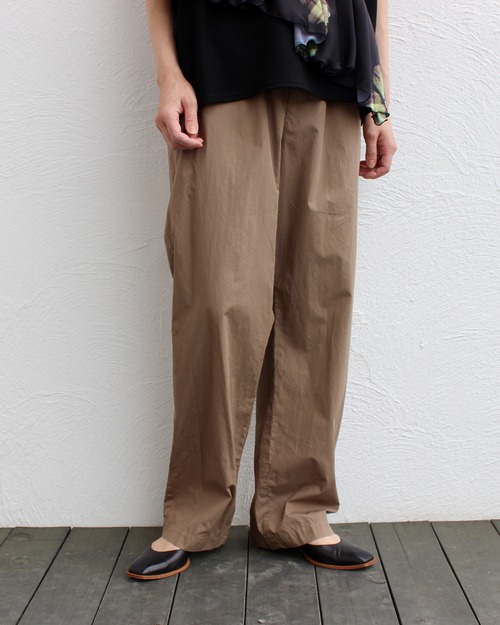 ATON/cotton wide pants