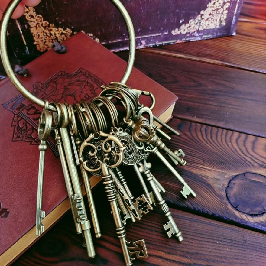 【スチームパンク/ゴシック】秘密の鍵 アンティークキーチャームセット