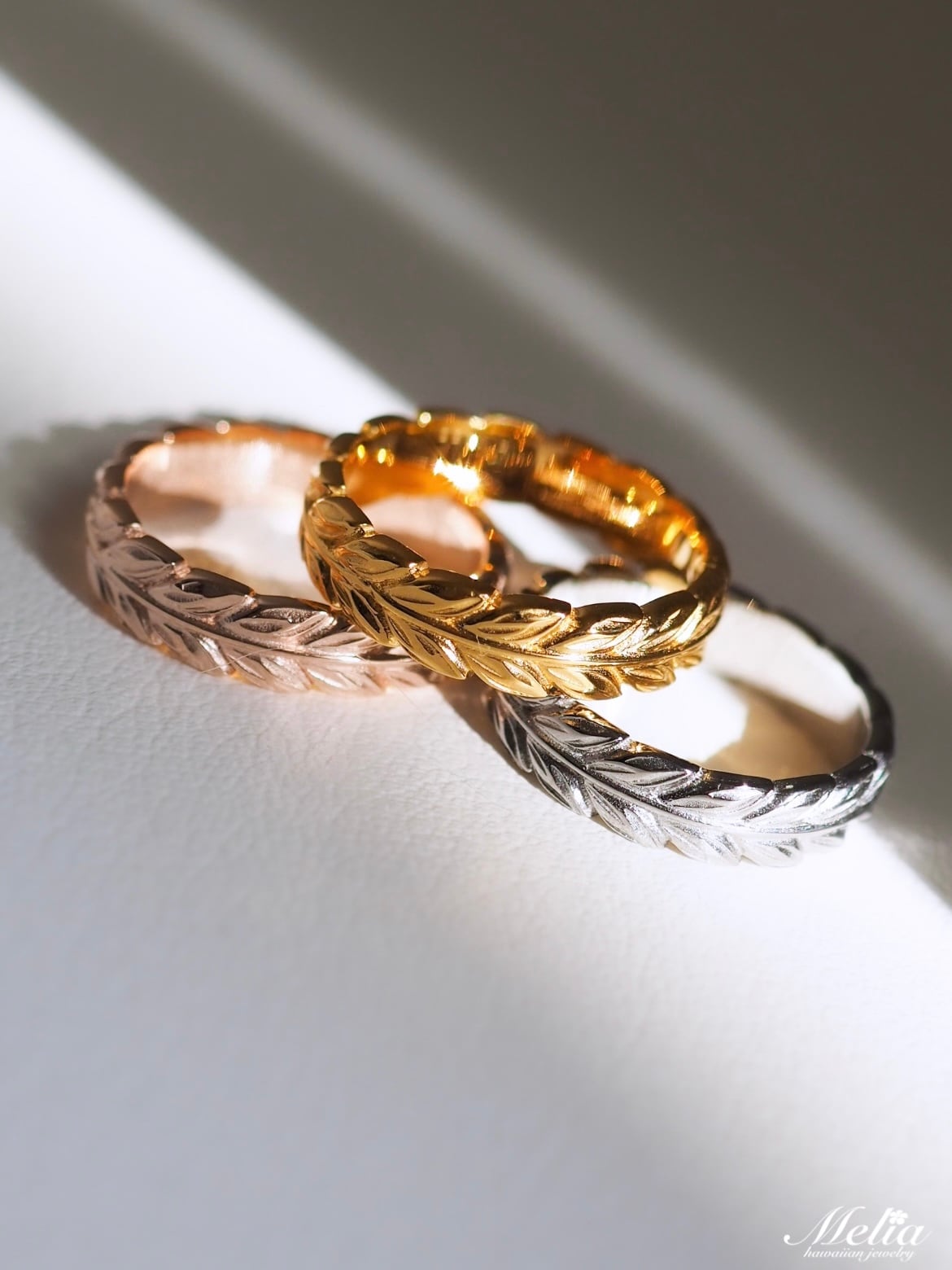 刻印可能》Maile ring | Melia hawaiian jewelry