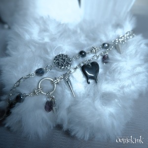 【一点もの】溶けた黒い ブレスレット