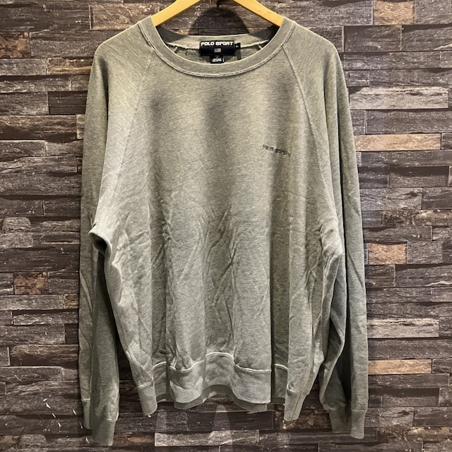POLO SPORT LOGO SWEAT SHIRT GREY 1990'S OLD