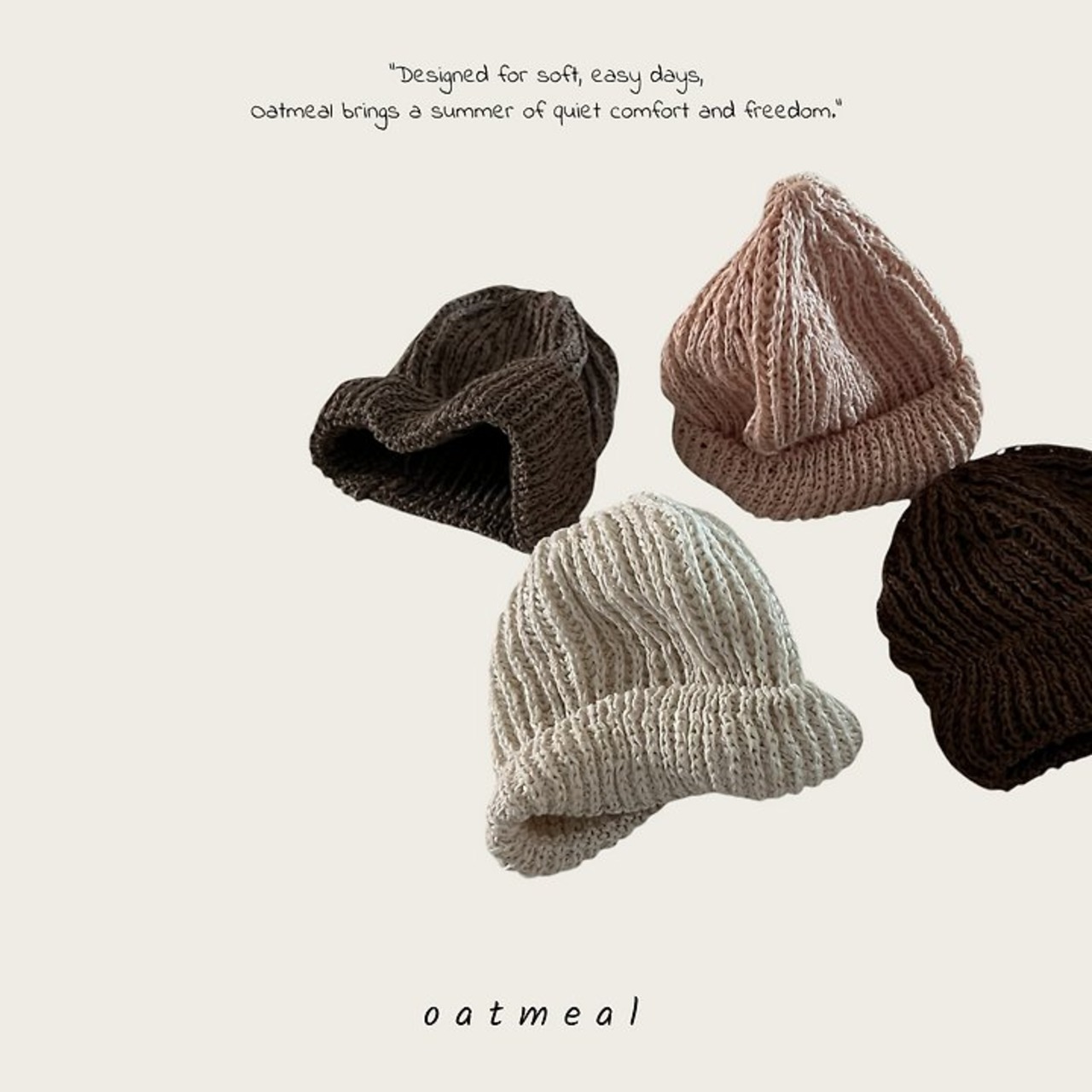 [oatmeal] Linen beanie / [오트밀] 린넨비니