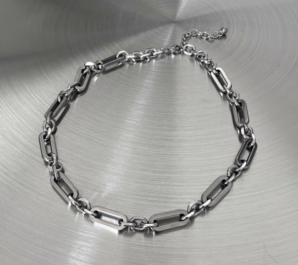 Silver chain necklace AA01