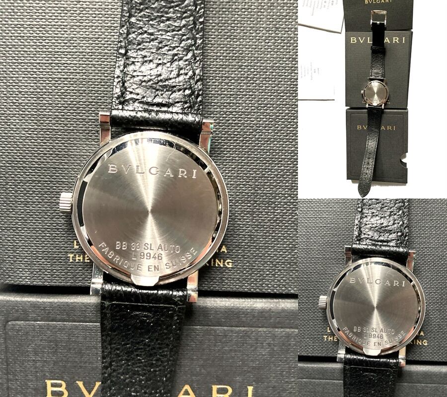 美品 BVLGARI ブルガリ BB33SL PERPETUEL ブラック